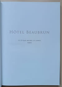 Hôtel Beaubrun - 17/19 Rue Michel le comte - Paris