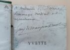 Yvette. [Envoi autographe signé de Guy de Maupassant]. Maupassant, Guy de