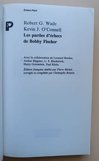 Les parties d’échecs de Bobby Fischer