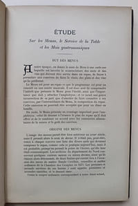 Le Menu Quotidien : Recueil des menus de déjeuners et dîners de famille pour chaque jour de l'année et jours de fêtes [...] Précédé d'une étude sur les Menus, le Service de la Table et les Mois gastronomiques