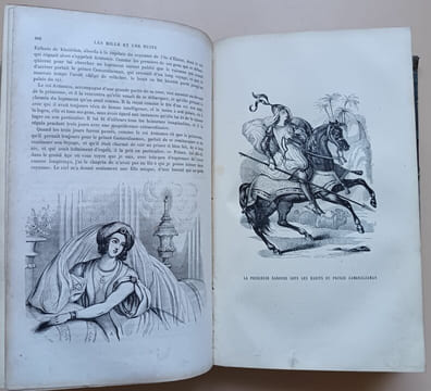 Les Mille et une nuits - Contes arabes traduits par Galland illustrés par MM. Français , H. Baron , Ed. Wattier , Laville , etc. Revus et corrigés sur ...