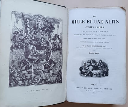 Les Mille et une nuits - Contes arabes traduits par Galland illustrés par MM. Français , H. Baron , Ed. Wattier , Laville , etc. Revus et corrigés sur ...