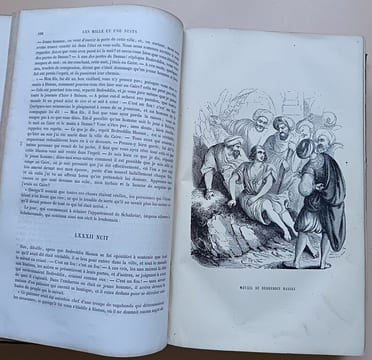 Les Mille et une nuits - Contes arabes traduits par Galland illustrés par MM. Français , H. Baron , Ed. Wattier , Laville , etc. Revus et corrigés sur ...