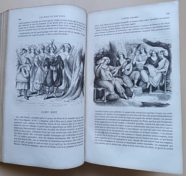 Les Mille et une nuits - Contes arabes traduits par Galland illustrés par MM. Français , H. Baron , Ed. Wattier , Laville , etc. Revus et corrigés sur ...