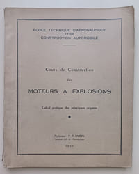 Cours de Construction des moteurs à explosions. Calcul des principaux organes