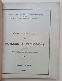 Cours de Construction des moteurs à explosions. Calcul des principaux organes
