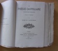 La Poésie castillane contemporaine. Espagne-Amérique (première édition).. Boris de Tannenberg