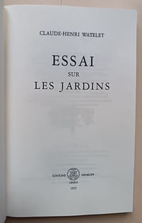 Essai sur les jardins
