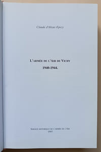 L'Armée de l'Air de Vichy 1940-1944