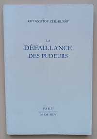 La défaillance des pudeurs ou les confessions d'un trentenaire