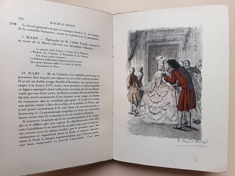 Mémoires secrets pour servir à l'histoire des lettres en France. De Bachaumont