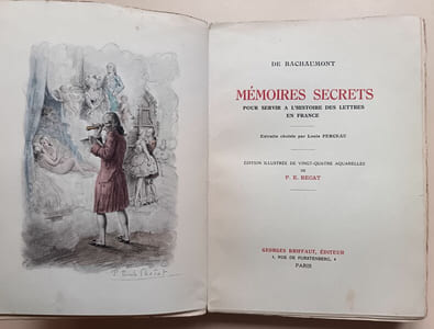 Mémoires secrets pour servir à l'histoire des lettres en France