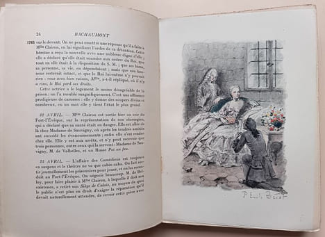 Mémoires secrets pour servir à l'histoire des lettres en France. De Bachaumont