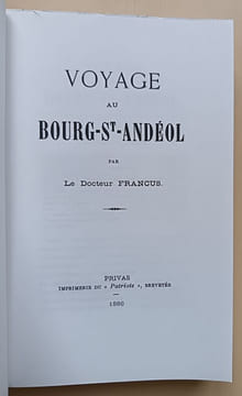 Voyage au Bourg-St-Andéol. Docteur Francus [Albin Mazon]
