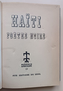 Haïti - Poètes Noirs. Collectif