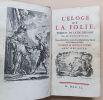 L’&eacute;loge de la folie. Nouvelle Edition rev&ucirc;e & corrig&eacute;e sur le Texte de l’Edition de B&acirc;le, et orn&eacute;e de nouvelles figures. Avec des notes.. Erasme / ...