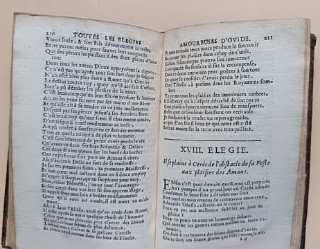 Les epistres et toutes les elegies amoureuses d’Ovide, traduites en vers francois. Ovide / Abbé Jean Barrin (traduction)