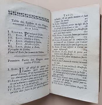 Les epistres et toutes les elegies amoureuses d’Ovide, traduites en vers francois. Ovide / Abbé Jean Barrin (traduction)