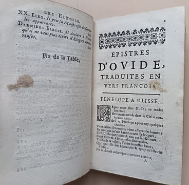 Les epistres et toutes les elegies amoureuses d’Ovide, traduites en vers francois. Ovide / Abbé Jean Barrin (traduction)