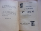 HISTOIRE de l'ABBAYE de CLUNY. Louis Henri CHAMPLY