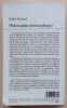 Philosophie philosophique. Freund, Julien