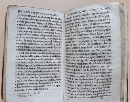 Voyage du jeune Anacharsis en Grèce vers le milieu du quatrième siècle avant l'ère vulgaire.. Barthélemy, Jean-Jacques