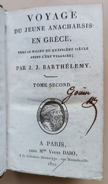 Voyage du jeune Anacharsis en Grèce vers le milieu du quatrième siècle avant l'ère vulgaire.. Barthélemy, Jean-Jacques