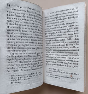 Voyage du jeune Anacharsis en Grèce vers le milieu du quatrième siècle avant l'ère vulgaire.. Barthélemy, Jean-Jacques