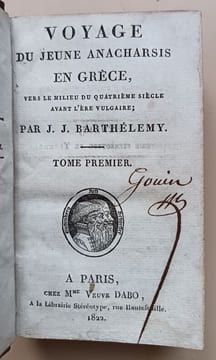 Voyage du jeune Anacharsis en Grèce vers le milieu du quatrième siècle avant l'ère vulgaire.. Barthélemy, Jean-Jacques