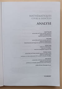 Mathématiques : Analyse, cours & exercices.
