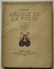 L’Éloge de la folie.. Erasme 