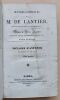 Voyages d'Ant&eacute;nor en Gr&egrave;ce et en Asie [Complet de ses 3 tomes]. Lantier, Etienne-Fran&ccedil;ois de