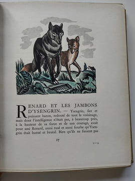 Le Roman de Renard. Version moderne de Henri Leduc orné d'illustrations par André Collot (2 volumes).. Leduc, Henri / Collot, André