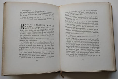Le Roman de Renard. Version moderne de Henri Leduc orné d'illustrations par André Collot (2 volumes).. Leduc, Henri / Collot, André