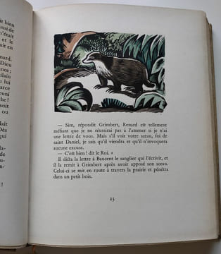 Le Roman de Renard. Version moderne de Henri Leduc orné d'illustrations par André Collot (2 volumes).. Leduc, Henri / Collot, André