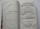 Les Vers dorés de Pythagore expliqués, traduits pour la première fois en vers eumolpiques français; précédés d’un discours sur l’essence et la forme ...