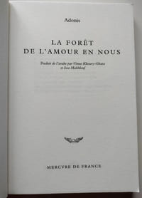La Forêt de l'amour en nous. [Dédicacé]