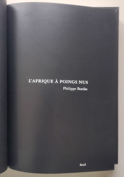 L’Afrique à poings nus.. Bordas, Philippe