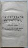 La Henriade de Voltaire, en dix chants, traduite en vers latins par De Caux de Cappeval, au service de la Cour Palatine.  Voltarri Henriados Libri ...