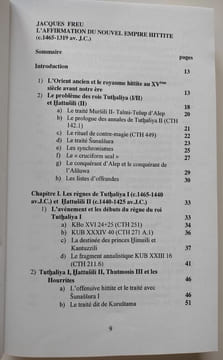 Lot de 7 livres sur les Hittites, comprenant : Les Hittites et leur histoire (trois volumes, 2007-2008). Histoire Du Mitanni, 2003 / Suppiluliuma et ...