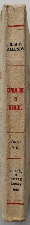 Capitalisme et sexualité. Le conflit des instincts et les problèmes actuels.