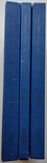 French Music in the early sixteenth century. (3 Volumes)