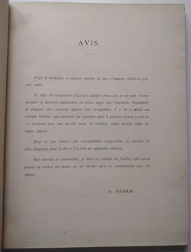 Chansons choisies de Gustave Nadaud illustrées par ses amis (2 tomes) puis Chansons légères illustrées par ses amis et Dernières chansons Gustave ...