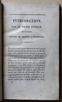 Voyages et découvertes dans le Nord et dans les parties centrales de l'Afrique, au travers du grand désert, jusqu'au 10e degré de latitude nord, et ...