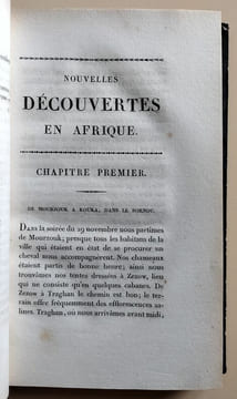 Voyages et découvertes dans le Nord et dans les parties centrales de l'Afrique, au travers du grand désert, jusqu'au 10e degré de latitude nord, et ...
