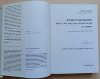 Etudes et recherches sur la vie intellectuelle juive au Maroc de la fin du 15e au début du 20e siècle : [Deuxième partie] : Poésie juive en occident musulman