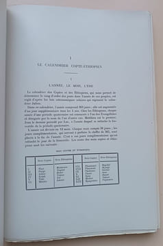 La chronologie des temps chrétiens de l’Egypte et de l’Ethiopie. Chaine, M.
