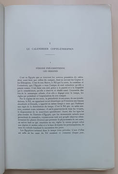 La chronologie des temps chrétiens de l’Egypte et de l’Ethiopie. Chaine, M.