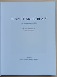 Jean-Charles Blais : Affiches arrachées
