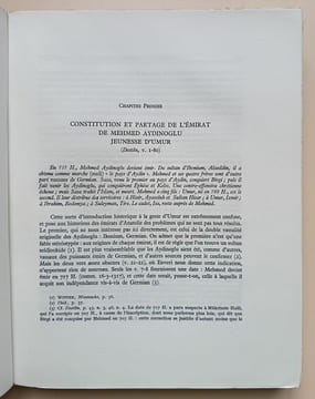 L’émirat d’Aydin Byzance et l’Occident. Recherches sur « La geste d’Umur Pacha ».. Lemerle, Paul